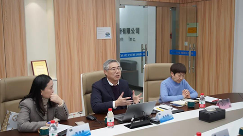 不朽情缘mg官网生物医药创始人&CEO陈春麟博士，药效部执行主任董文心博士，公司事务部总监周南梅等